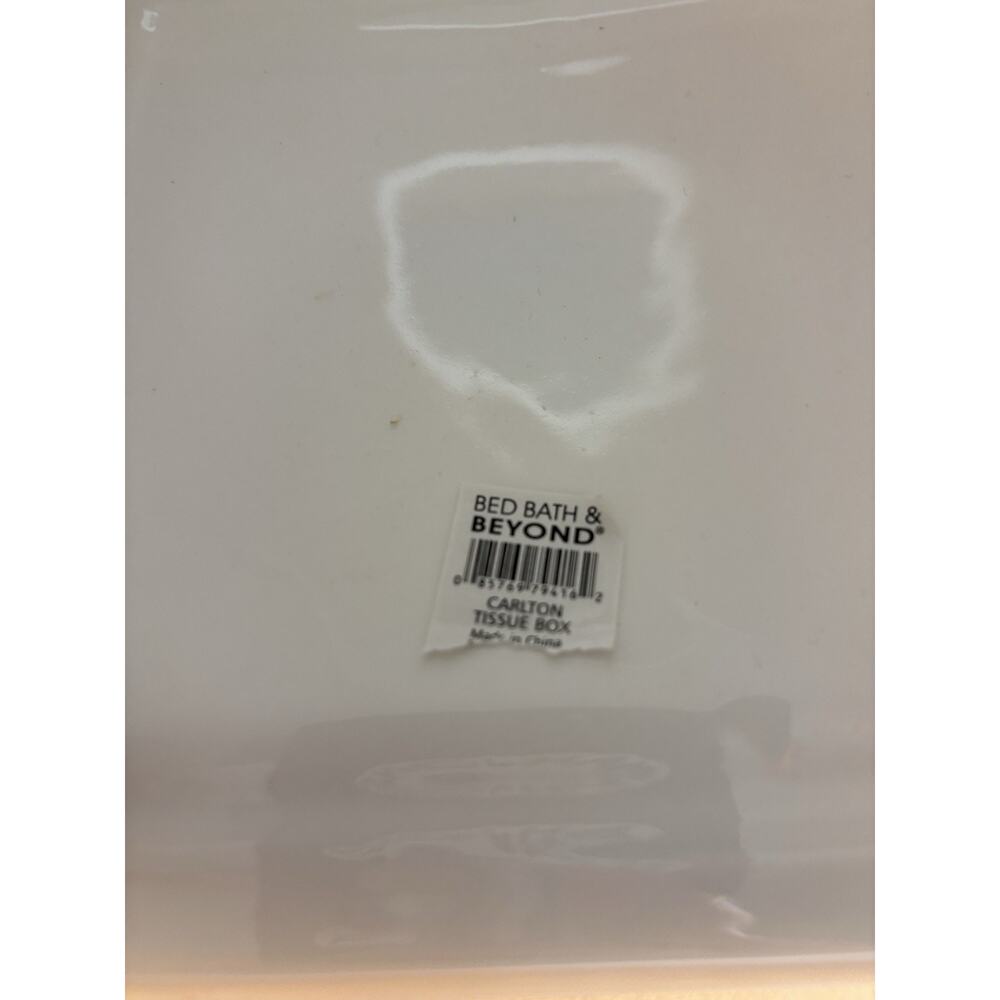 Bed Bath & Beyond Carlton Ceramic Tissue Box Cover - Picture 4 of 8